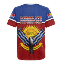 Kiribati 45th Independence Day Rugby Jersey Lesser Frigatebird Tribal Pattern LT05 - Polynesian Pride