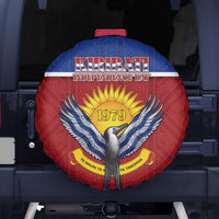 Kiribati 45th Independence Day Spare Tire Cover Lesser Frigatebird Tribal Pattern LT05 - Polynesian Pride