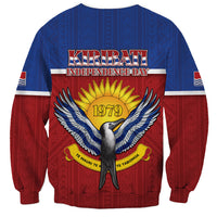 Kiribati 45th Independence Day Sweatshirt Lesser Frigatebird Tribal Pattern LT05 - Polynesian Pride