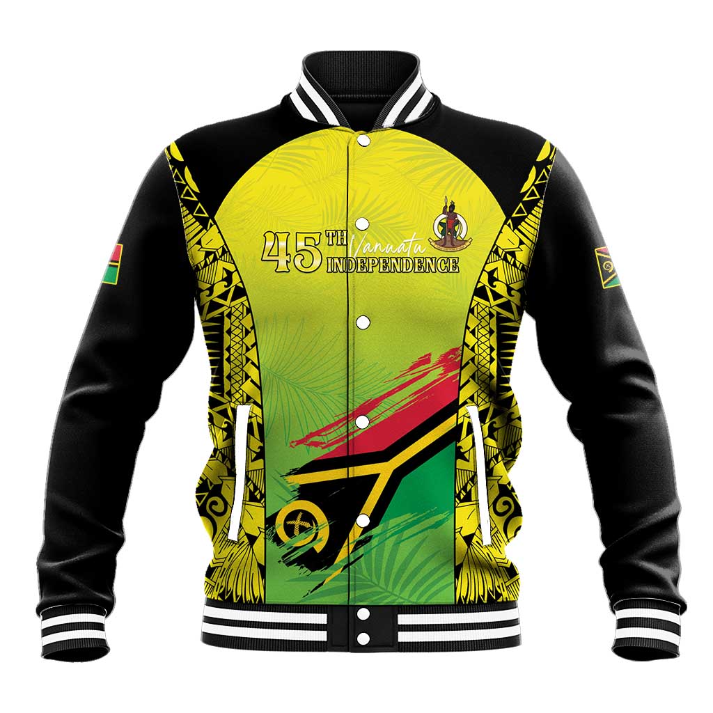 Vanuatu 45th Independence Baseball Jacket Special Style LT05 Unisex Yellow - Polynesian Pride