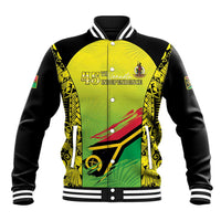 Vanuatu 45th Independence Baseball Jacket Special Style LT05 Unisex Yellow - Polynesian Pride