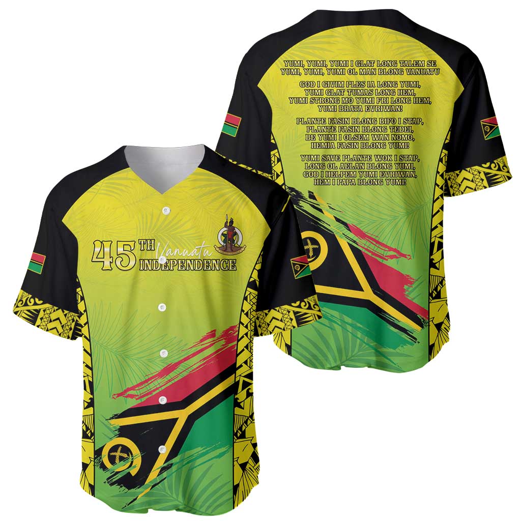 Vanuatu 45th Independence Baseball Jersey Special Style - Polynesian Pride
