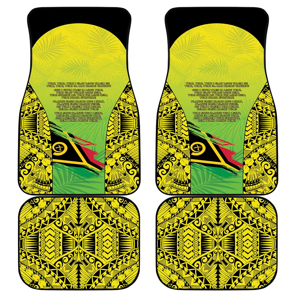 Vanuatu 45th Independence Car Mats Special Style LT05 - Polynesian Pride