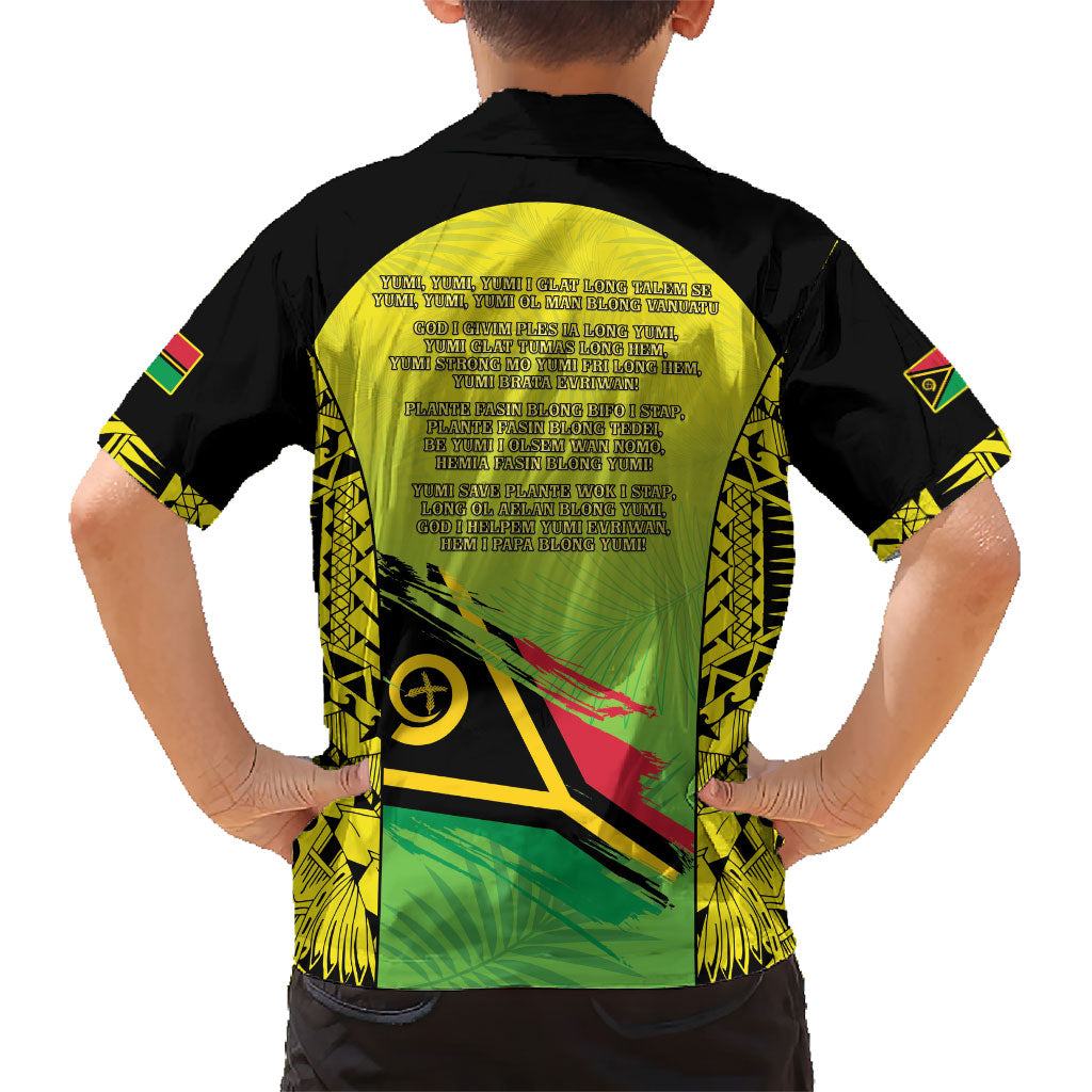Vanuatu 46th Independence Family Matching Off Shoulder Short Dress and Hawaiian Shirt Special Style LT05 - Polynesian Pride