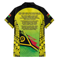 Vanuatu 46th Independence Family Matching Short Sleeve Bodycon Dress and Hawaiian Shirt Special Style LT05 - Polynesian Pride