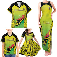 Vanuatu 46th Independence Family Matching Tank Maxi Dress and Hawaiian Shirt Special Style LT05 - Polynesian Pride