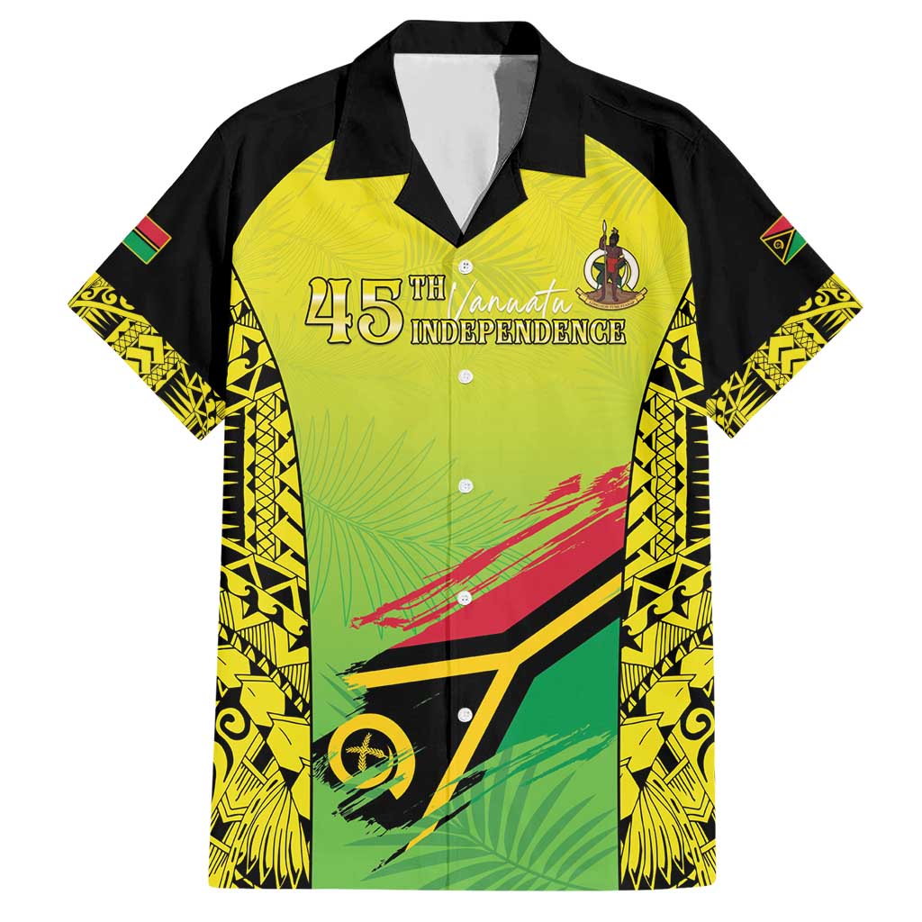 Vanuatu 45th Independence Hawaiian Shirt Special Style LT05 Yellow - Polynesian Pride