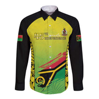 Vanuatu 45th Independence Long Sleeve Button Shirt Special Style LT05 Unisex Yellow - Polynesian Pride