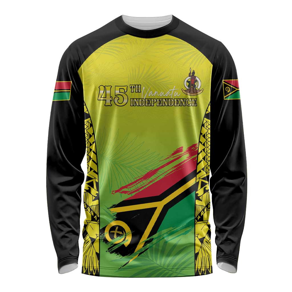 Vanuatu 45th Independence Long Sleeve Shirt Special Style LT05 Unisex Yellow - Polynesian Pride