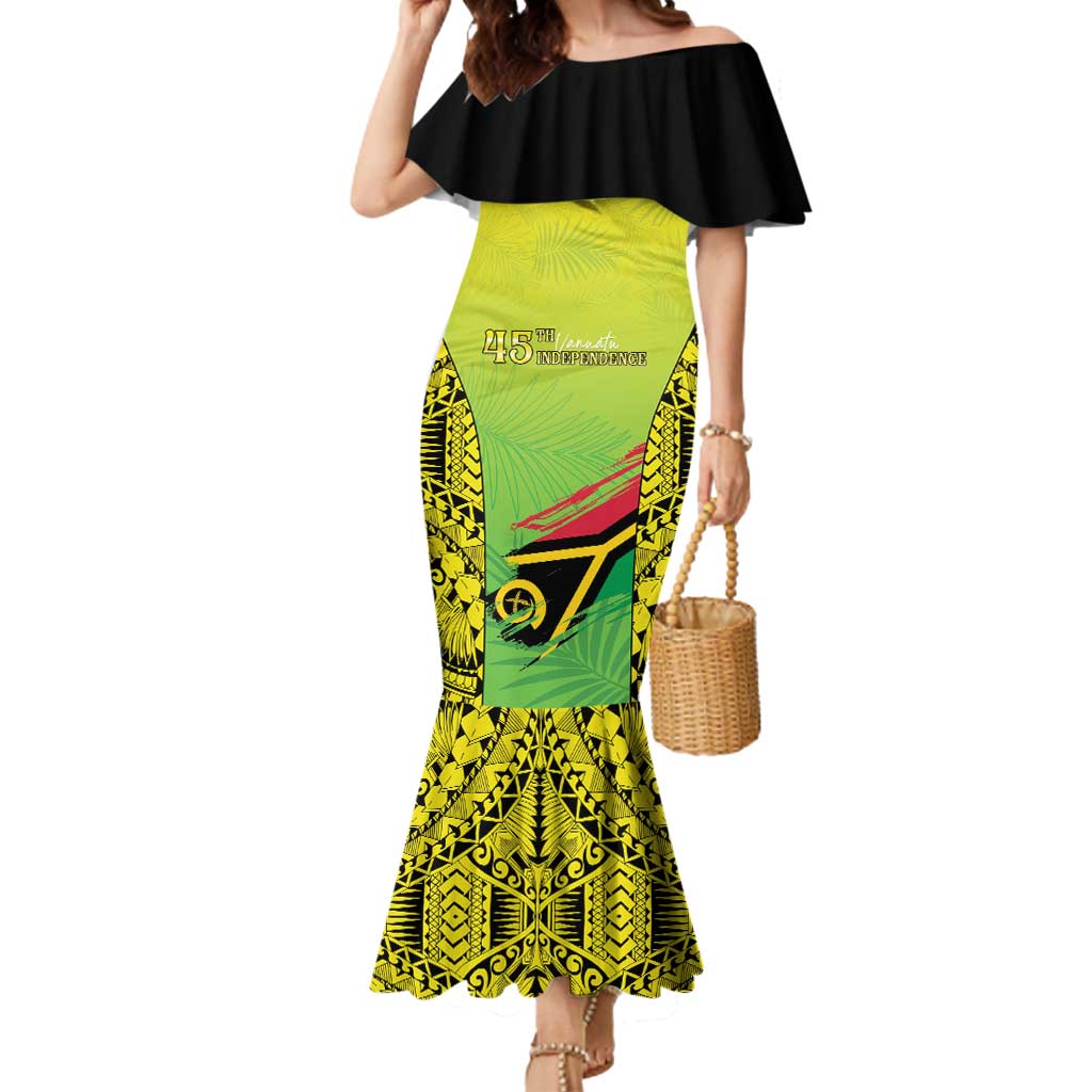 Vanuatu 45th Independence Mermaid Dress Special Style - Polynesian Pride