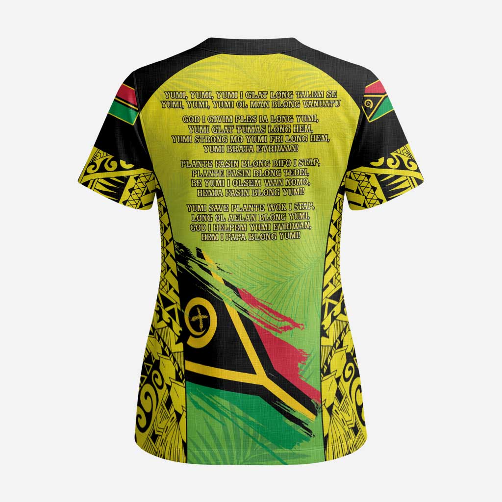 Vanuatu 45th Independence Scrub Top Special Style LT05 - Polynesian Pride
