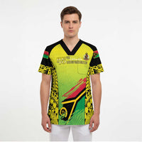 Vanuatu 45th Independence Scrub Top Special Style LT05 - Polynesian Pride