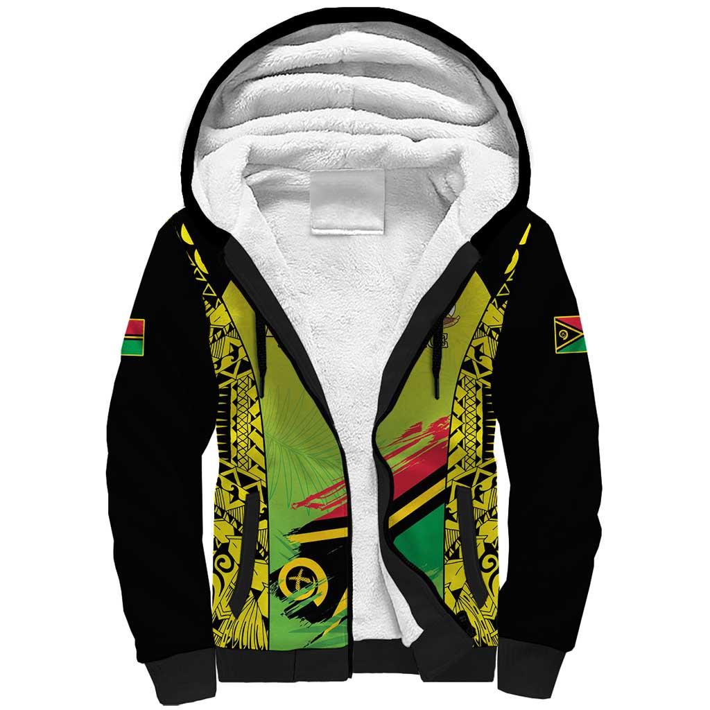 Vanuatu 45th Independence Sherpa Hoodie Special Style LT05 Unisex Yellow - Polynesian Pride