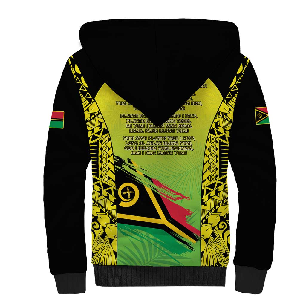 Vanuatu 45th Independence Sherpa Hoodie Special Style LT05 - Polynesian Pride