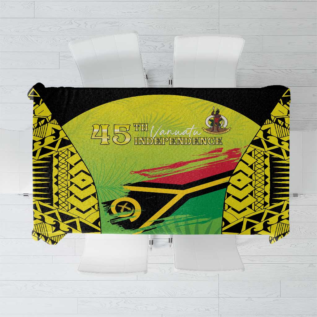 Vanuatu 45th Independence Tablecloth Special Style LT05 Yellow - Polynesian Pride