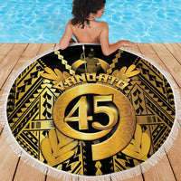 Vanuatu 45th Anniversary Of Independence Beach Blanket Gold Style LT05 - Polynesian Pride