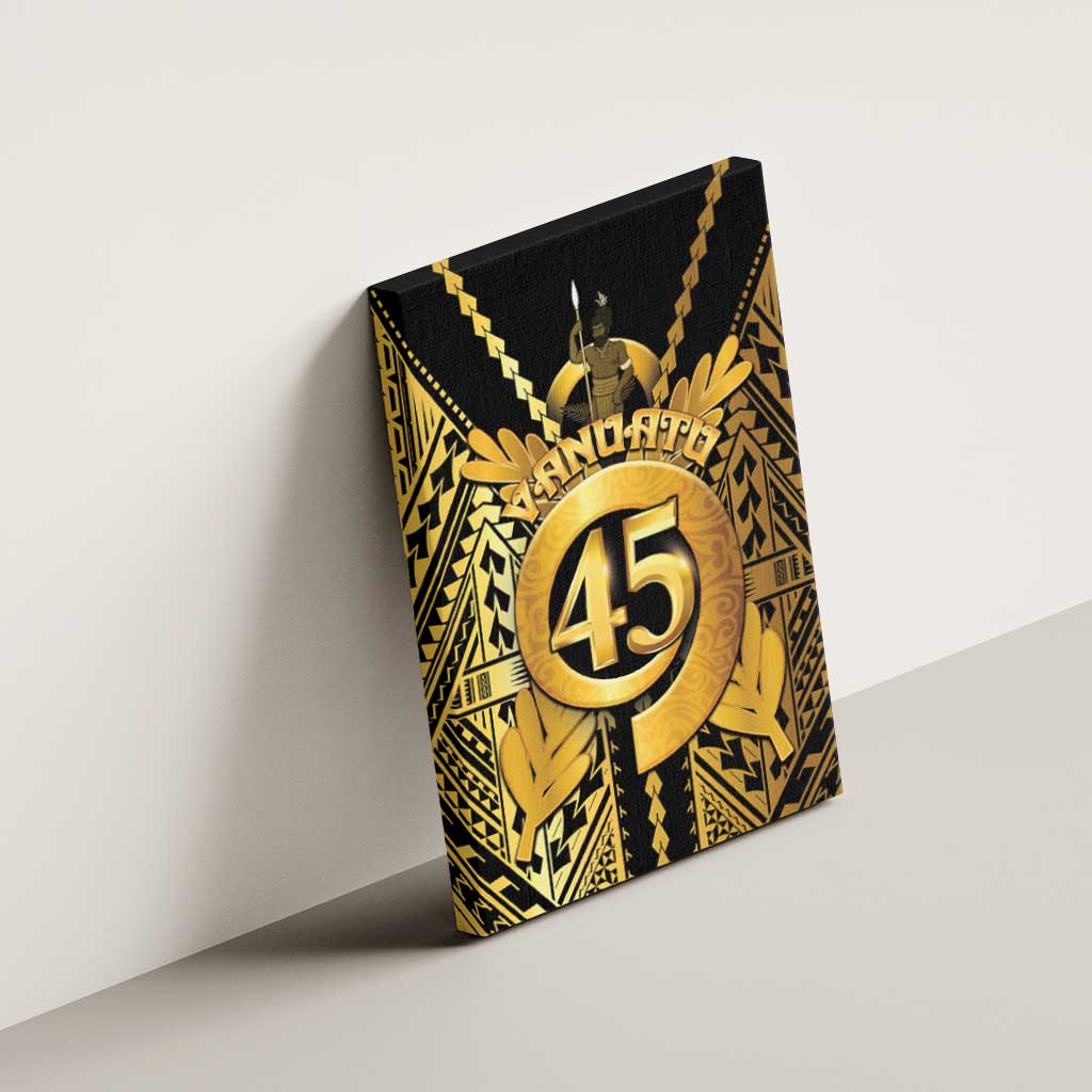 Vanuatu 45th Anniversary Of Independence Canvas Wall Art Gold Style LT05 - Polynesian Pride
