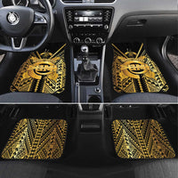 Vanuatu 45th Anniversary Of Independence Car Mats Gold Style LT05 Set 4pcs Gold - Polynesian Pride