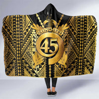 Vanuatu 45th Anniversary Of Independence Hooded Blanket Gold Style LT05 One Size Gold - Polynesian Pride