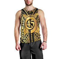 Vanuatu 45th Anniversary Of Independence Men Tank Top Gold Style LT05 - Polynesian Pride