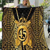 Vanuatu 45th Anniversary Of Independence Quilt Gold Style - Polynesian Pride
