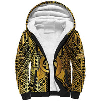 Vanuatu 45th Anniversary Of Independence Sherpa Hoodie Gold Style LT05 Unisex Gold - Polynesian Pride