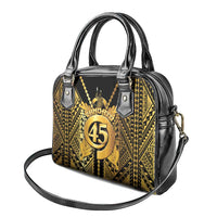 Vanuatu 45th Anniversary Of Independence Shoulder Handbag Gold Style - Polynesian Pride