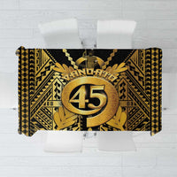 Vanuatu 45th Anniversary Of Independence Tablecloth Gold Style LT05 Gold - Polynesian Pride