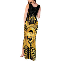 Vanuatu 45th Anniversary Of Independence Tank Maxi Dress Gold Style - Polynesian Pride
