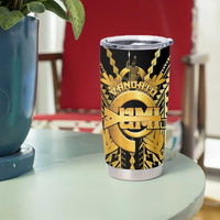 Vanuatu 45th Anniversary Of Independence Tumbler Cup Gold Style - Polynesian Pride