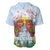 Hawaii And Japan Okinawa Baseball Jersey Aloha Gozaimasu Tiki With Shisa