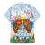Hawaii And Japan Okinawa Family Matching Tank Maxi Dress and Hawaiian Shirt Aloha Gozaimasu Tiki With Shisa