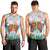 Hawaii And Japan Okinawa Men Tank Top Aloha Gozaimasu Tiki With Shisa