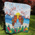 Hawaii And Japan Okinawa Quilt Aloha Gozaimasu Tiki With Shisa