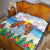 Hawaii And Japan Okinawa Quilt Aloha Gozaimasu Tiki With Shisa