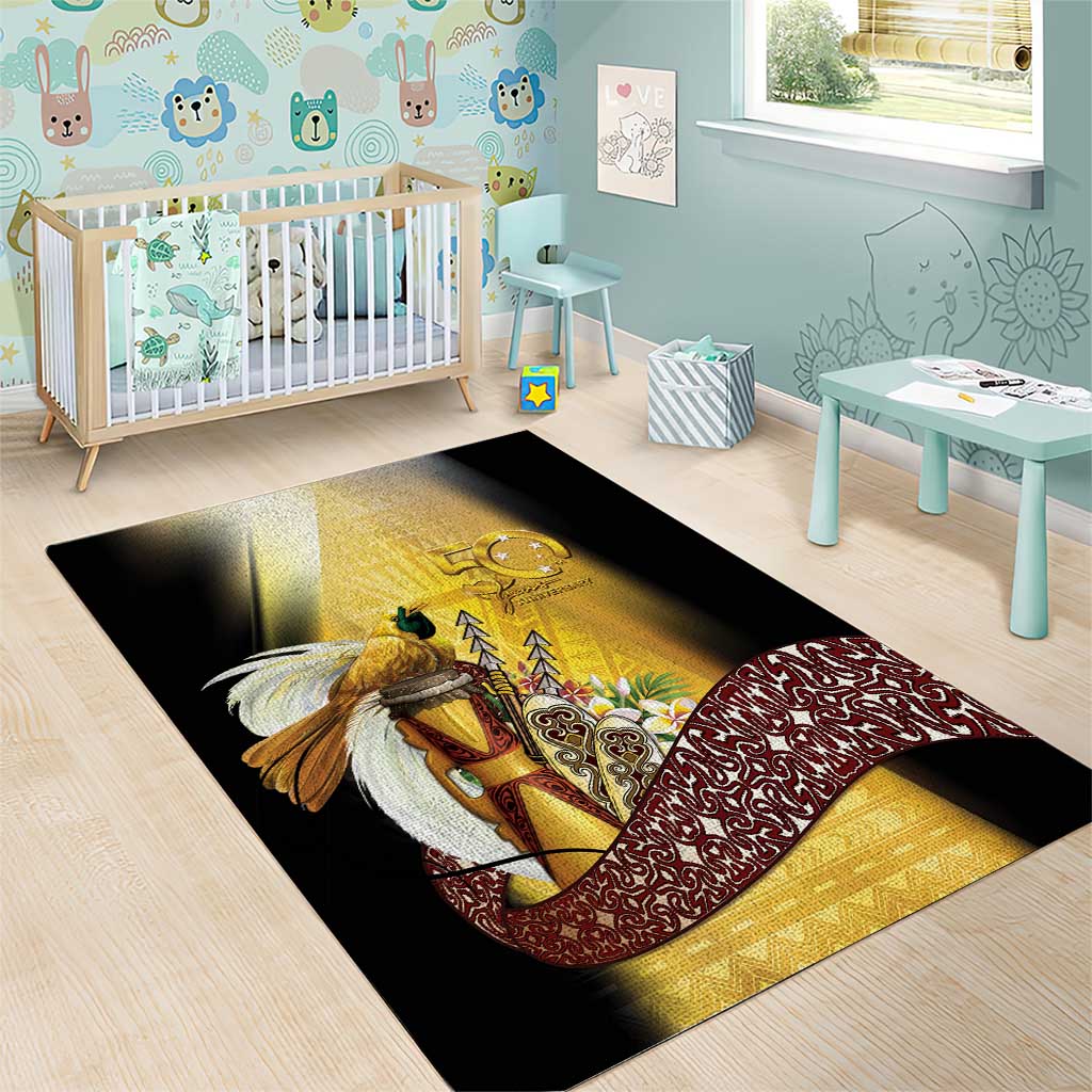 Papua New Guinea Area Rug 50 Years Of Independence - Polynesian Pride
