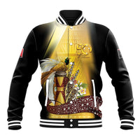 Papua New Guinea Baseball Jacket 50 Years Of Independence LT05 Unisex Gold - Polynesian Pride