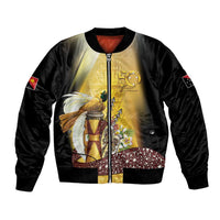 Papua New Guinea Bomber Jacket 50 Years Of Independence - Polynesian Pride