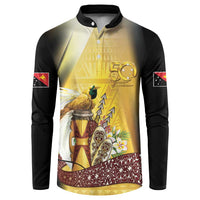 Papua New Guinea Button Sweatshirt 50 Years Of Independence LT05 Gold - Polynesian Pride