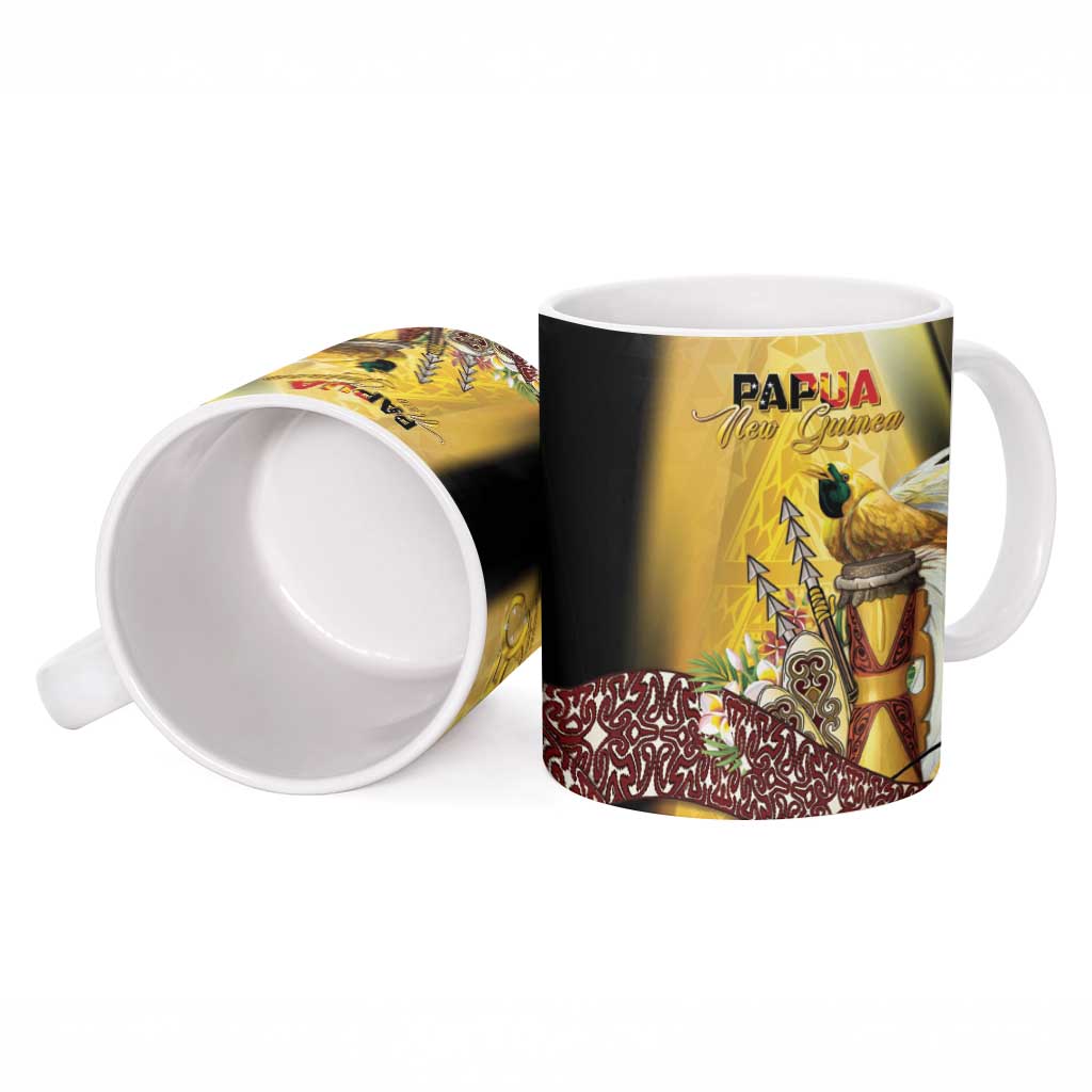 Papua New Guinea Ceramic Mug 50 Years Of Independence - Polynesian Pride