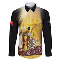 Papua New Guinea Family Matching Mermaid Dress and Hawaiian Shirt 50 Years Of Independence - Polynesian Pride