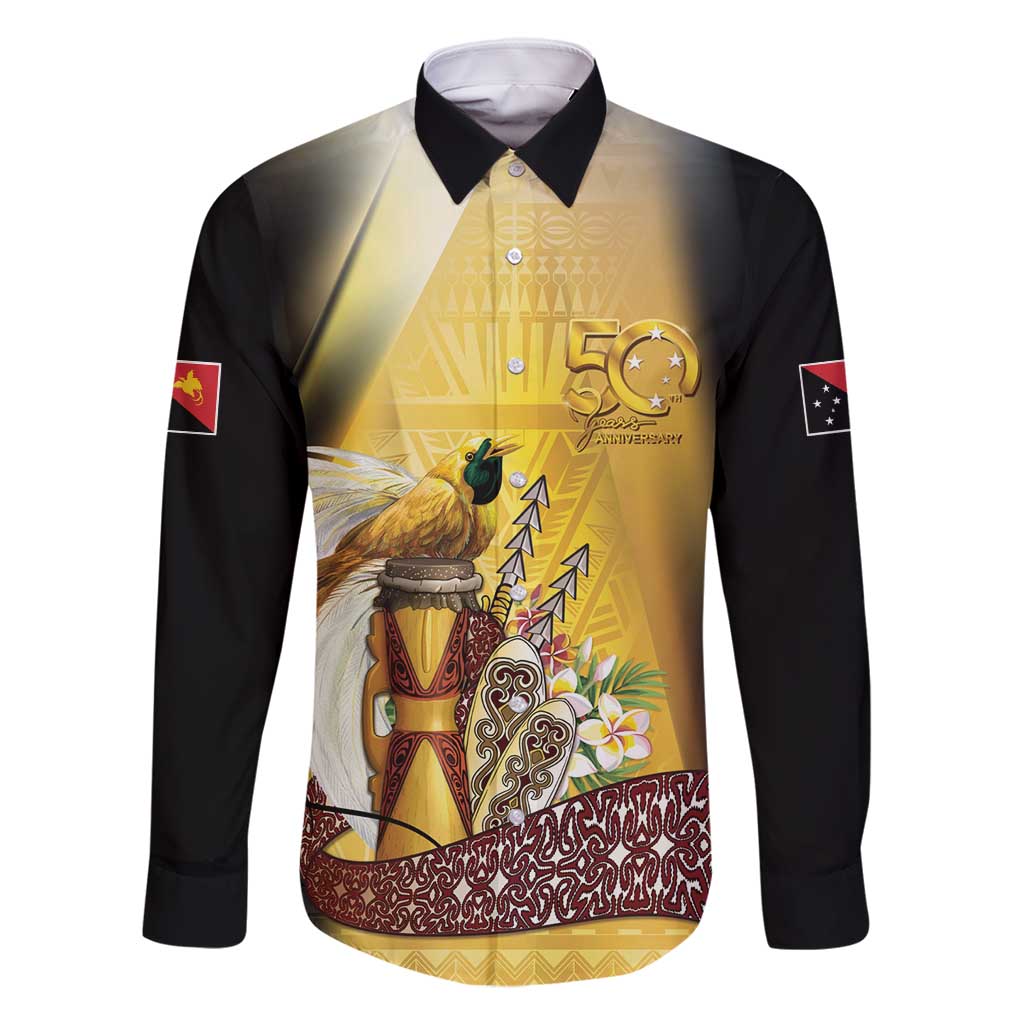 Papua New Guinea Family Matching Off Shoulder Maxi Dress and Hawaiian Shirt 50 Years Of Independence - Polynesian Pride