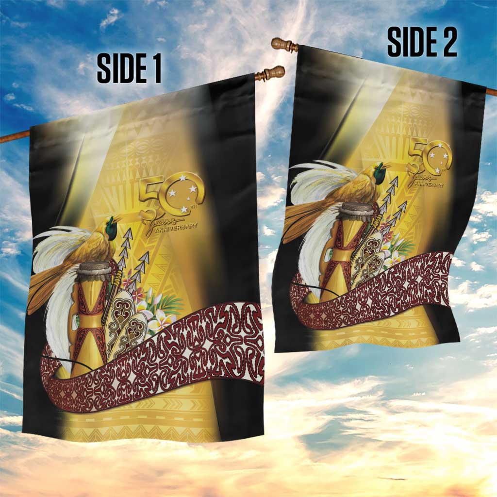 Papua New Guinea Garden Flag 50 Years Of Independence - Polynesian Pride