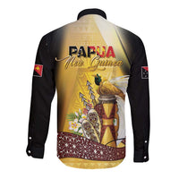 Papua New Guinea Long Sleeve Button Shirt 50 Years Of Independence LT05 - Polynesian Pride