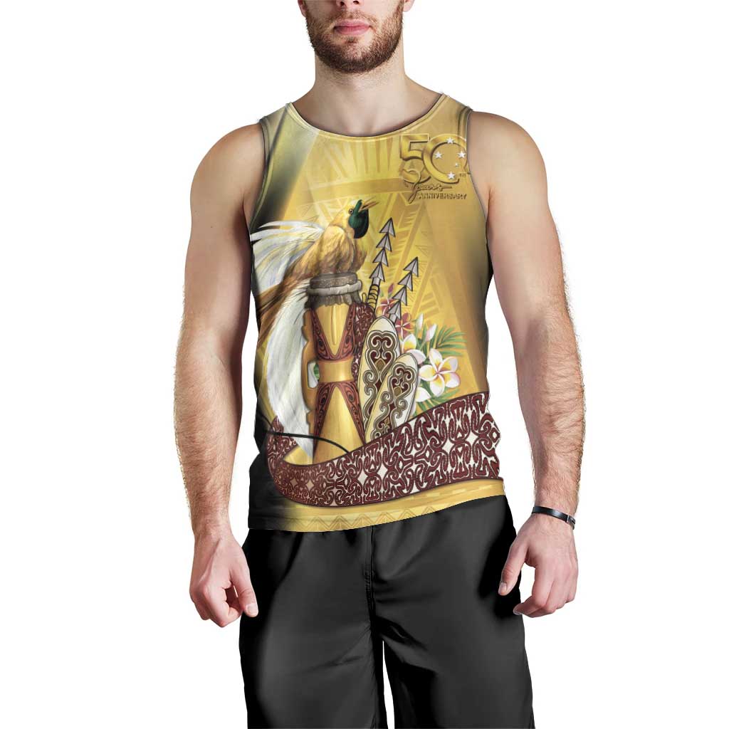 Papua New Guinea Men Tank Top 50 Years Of Independence LT05 - Polynesian Pride