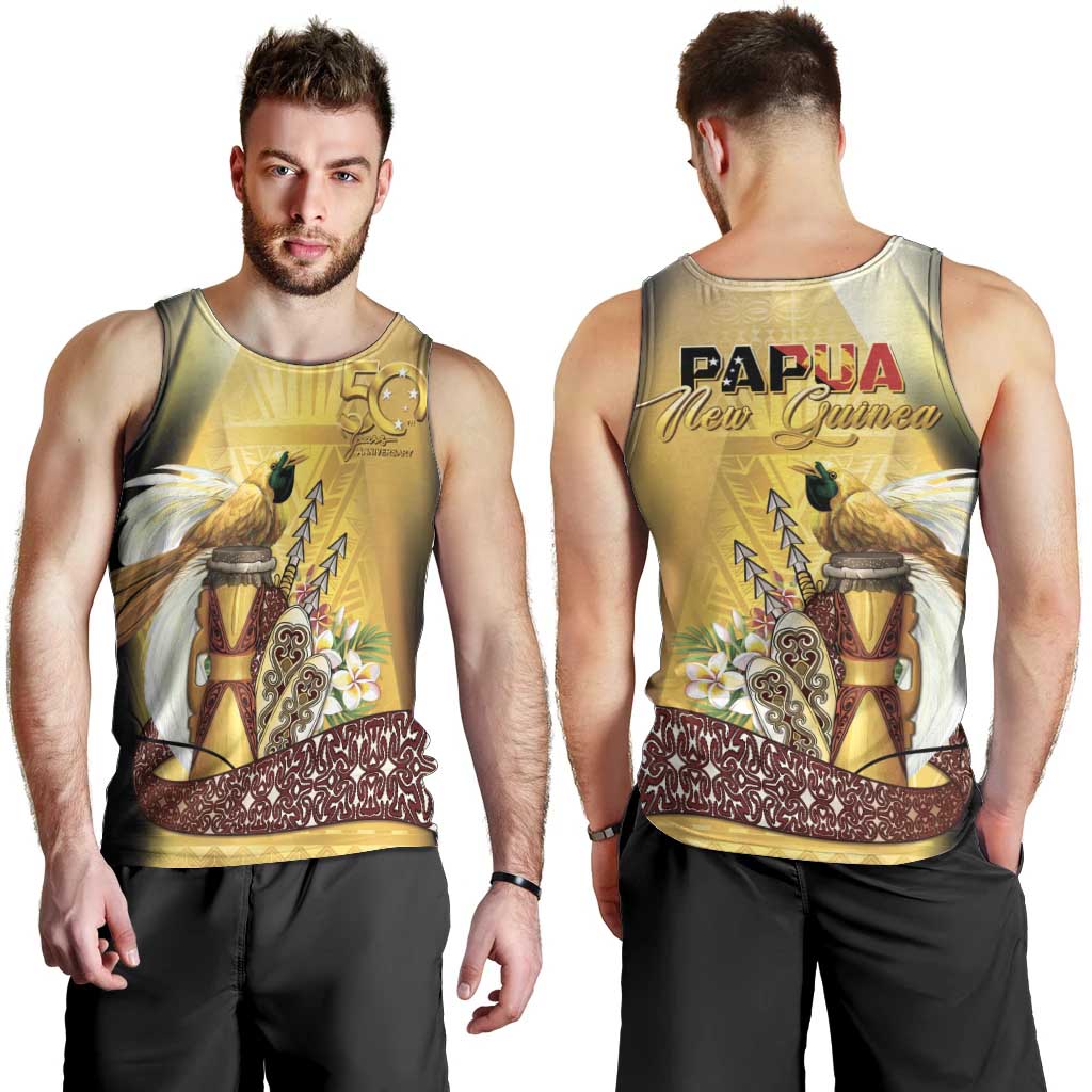 Papua New Guinea Men Tank Top 50 Years Of Independence LT05 - Polynesian Pride