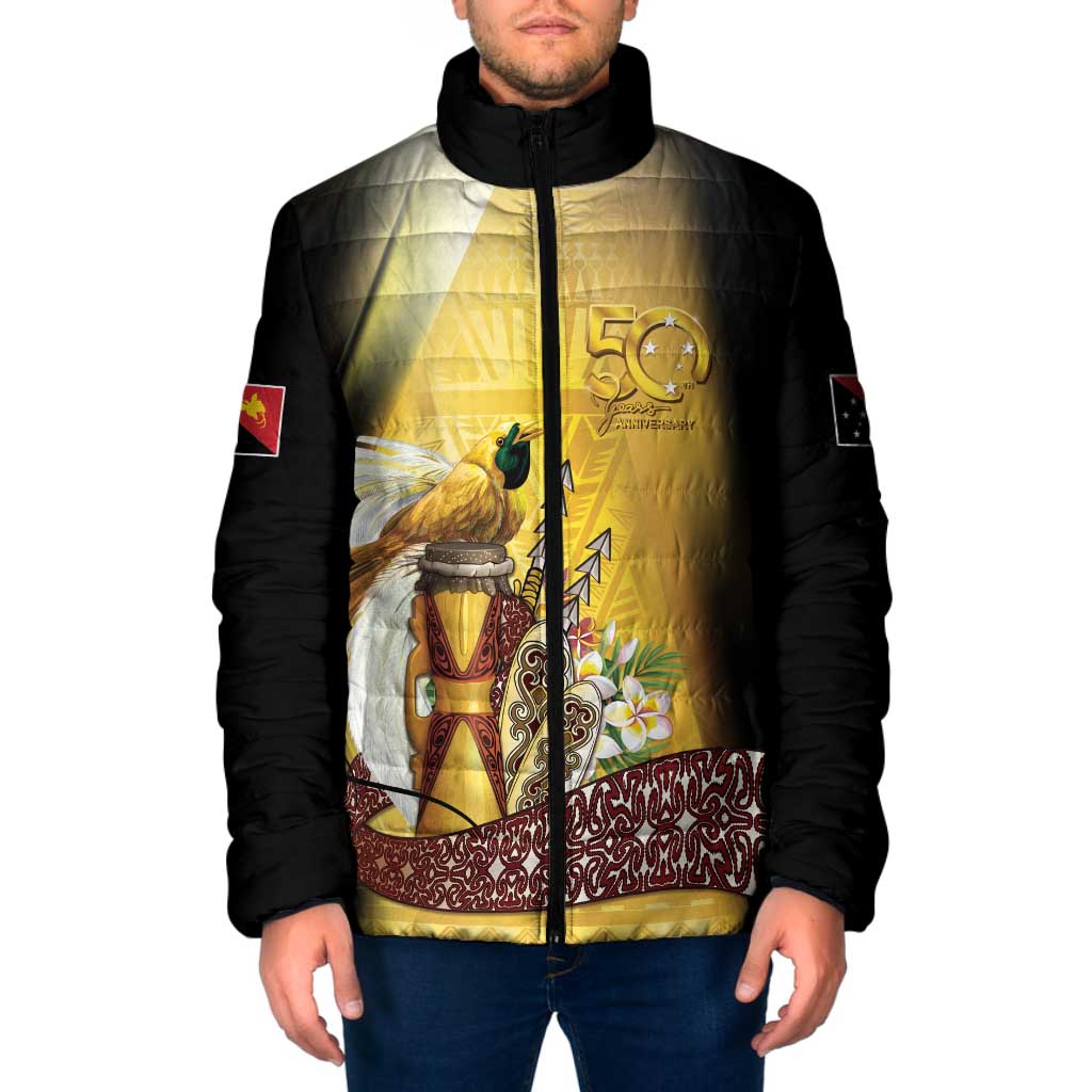 Papua New Guinea Padded Jacket 50 Years Of Independence - Polynesian Pride