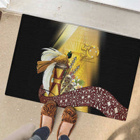 Papua New Guinea Rubber Doormat 50 Years Of Independence LT05 - Polynesian Pride