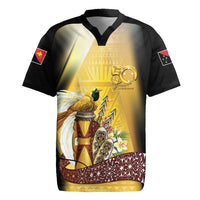 Papua New Guinea Rugby Jersey 50 Years Of Independence LT05 Gold - Polynesian Pride