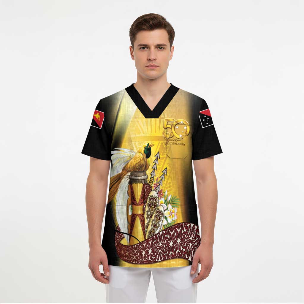 Papua New Guinea Scrub Top 50 Years Of Independence - Polynesian Pride